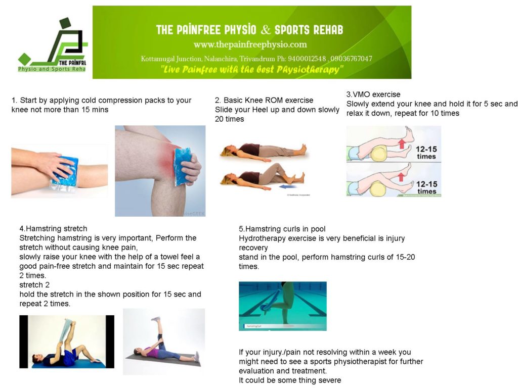 Knee pain physiotherapy